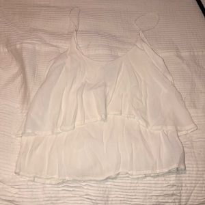 White layered tank top